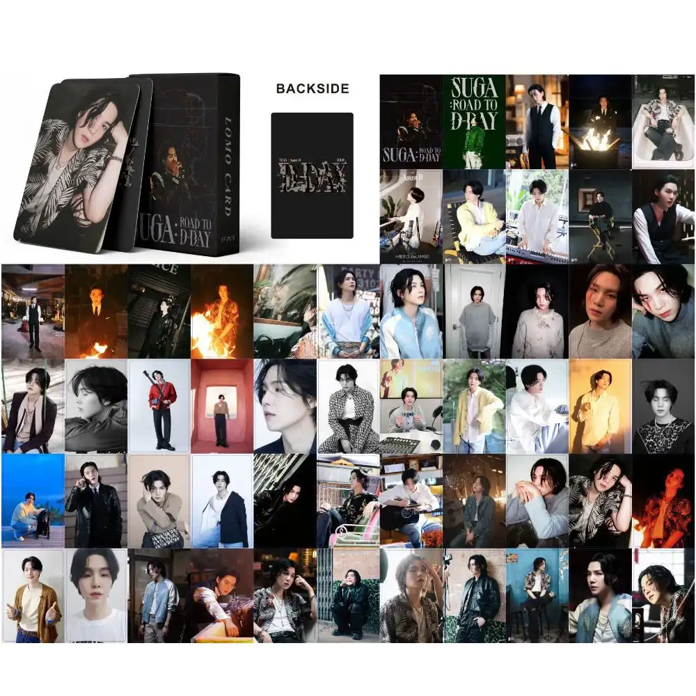 Kpop BTS Bangtan Boys SUGA Agust D Solo Album D-DAY Lomo Card 55PCS ...