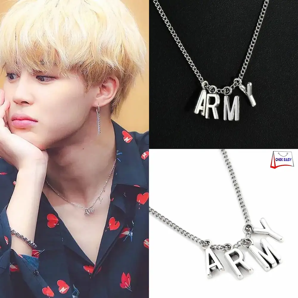 Bts jimin deals army necklace