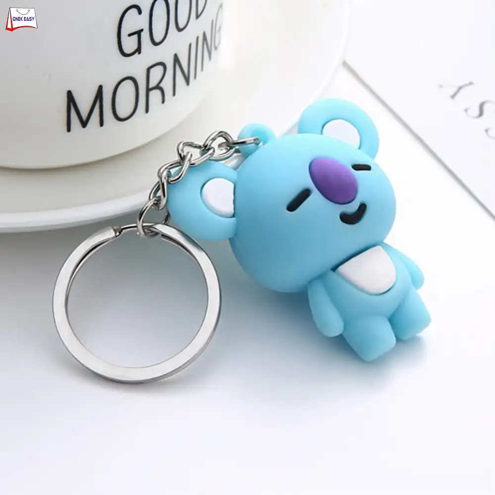 Jdp Novelty BTS BT21 Korean Band's Rubber Keychain.BTS Logo Keychain. :  Amazon.in: Bags, Wallets and Luggage
