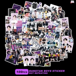 100PcsSet K-POP BTS FESTA 2022 Concept Stickers P1