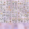 Super 100Pcs Stickers Anime Figure Pattern Decorative PET Cartoon Character Decals for Scrapbook Purple