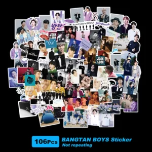 106PcsSet K-POP BTS Ourselves Stickers