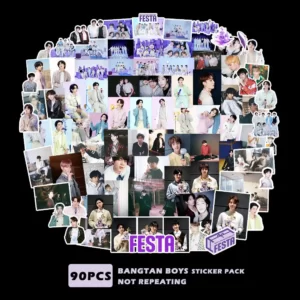 90PcsSet K-POP BTS FESTA 2023 Concept Stickers P1