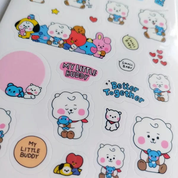 BTS Cute BT21 Cartoon Stickers RJ P2