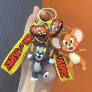 Tom and Jerry Pendant Key Ring Car Jewelry