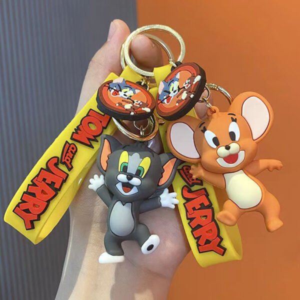 Tom and Jerry Pendant Key Ring Car Jewelry