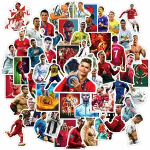 Cristiano Ronaldo 50PCS Set Waterproof Pattern Stickers P1