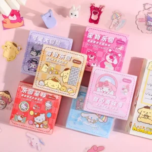 100PCSBox Sanrio Kawaii Stickers Mymelody Kuromi Cute Anime Cartoon Decoration