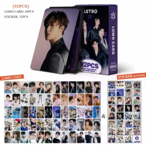 92PCSBOX ASTRO Drive to the Starry Road Album Lomo Cards Kpop Photocards Stickers Postcards Series
