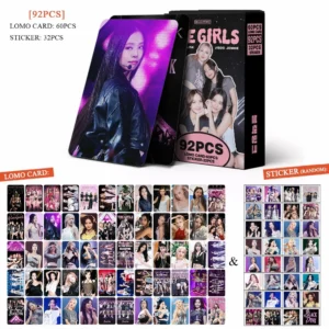 92PCSBOX BLACKPINK THE GIRLS Album Lomo Cards Kpop Photocards Stickers Postcards Series