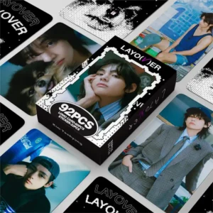 92PCS BOX BTS Taehyung Layover Album V Lomo Cards