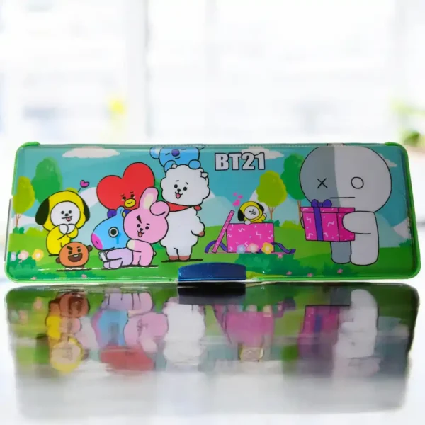 BTS BT21 Pencil Cases Large Capacity Pencil Bag Pouch Holder Box for Girls Boy O