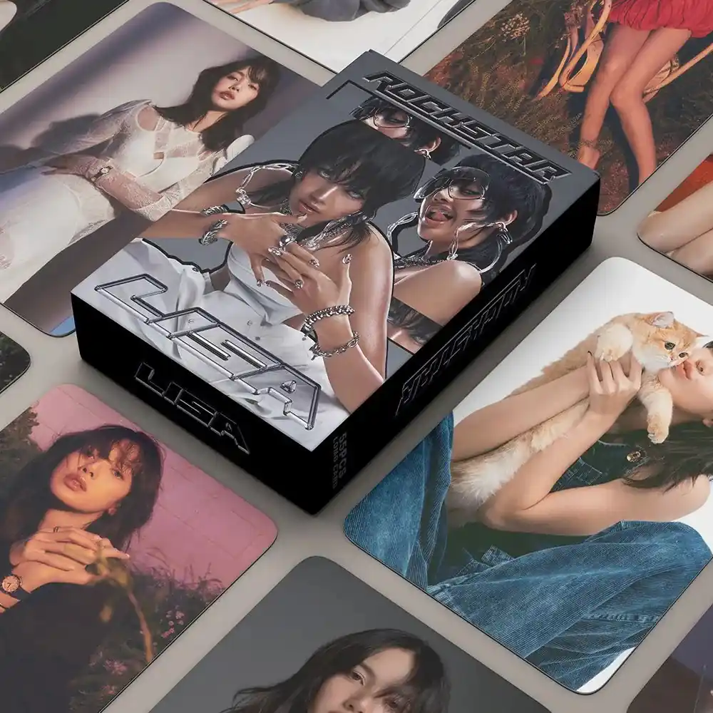 BLACKPINK LISA ROCKSTAR 55Pcs Box DECO KIT Lomocards - Onek Easy