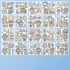 Stickers Anime Figure Pattern Blue V3