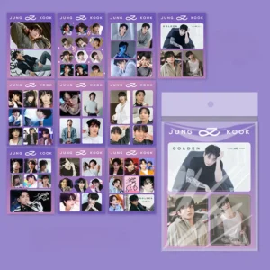 BTS Jung Kook Golden Solo Stickers 10 Sheets Pack