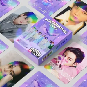 BTS 2025 Holographic 124PCS Combo Set Lomocards & Stickers