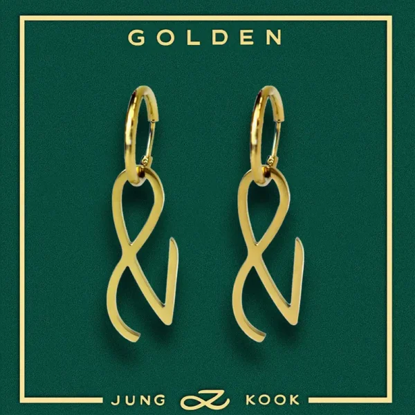 BTS JUNGKOOK GOLDEN EARRINGS LIMITED COLLECTION 1
