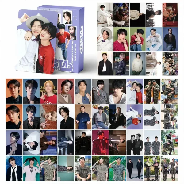 55pcs Box KPOP BTS Festa 2025 Jung Kook Taehyung Jimin Suga J-Hope RM Jin Bangtan Boys Lomoc