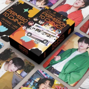 BTS PERMISSION TO DANCE ON STAGE LIVE 55PCS Box DECO KIT Lomocards