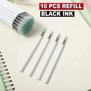 Cute Kawaii Black Ink Refill 10PCS for Student & Office Writing