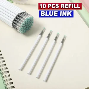 Cute Kawaii Blue Ink Refill 10PCS for Student & Office Writing