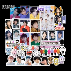 40Pcs/Set K-POP BTS Bangtan Boys JIN JHOPE JUNGKOOK V JIMIN SUGA RM Concept Stickers