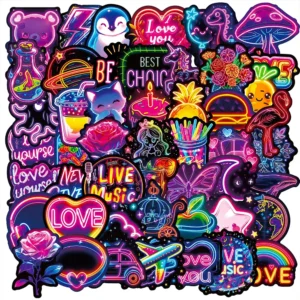Graffiti Waterproof Sticker 50Pcs/Pack Decal Luggage Laptop Lights Stickers Style 5