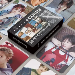 55Pcs/Box Kpop CORTIS COLOR OUTSIDE THE LINES Album JAMES SEONGHYEON MARTIN KIM JUHOON AHN KEONHO Lomocards Photocards
