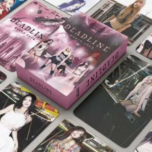 55pcs/box Kpop BLACKPINK JISOO JENNIE ROSÉ LISA Deadline X World Tour Lomocards Photocards for Blink Gift