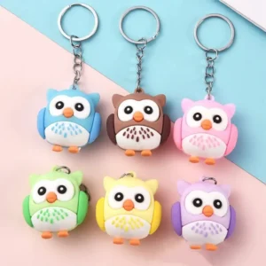 Cartoon Cute Owl Keychain Pendant Small Animal Car Activity Small Gift Accessories
