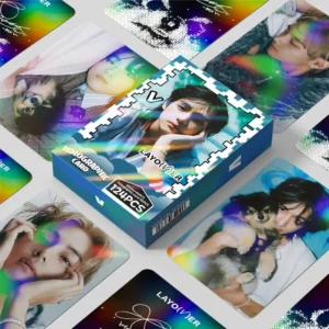 KPOP 124pcs/box BTS V Taehyung Laser Photocards Lomocards