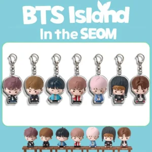 Kpop BTS Idols in the SEOM Game Keychain JIMIN V JUNGKOOK JIN RM SUGA JHOPE Acrylic Fashion Pendant Bag Accessories Jewelry Keys Gifts Birthday