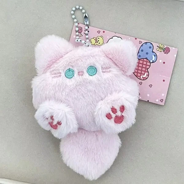 Long Tailed Cat Plush Pink