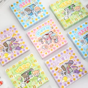 100PCS/SET Stickers Gift Momo Cute Cartoon Ins Girl Material Diary Decorative Stickers Kawaii Planner