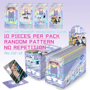 10PCS/PACK Random BTS Holographic Photocards Rare Laser No Repetition RM Jin SUGA J-Hope, Jimin V Jung Kook Cards