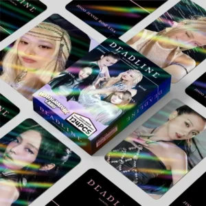 124pcs/box Kpop BLACKPINK JISOO JENNIE ROSÉ LISA Deadline Jump Go Lomocards Photocards Stickers Blink Gifts