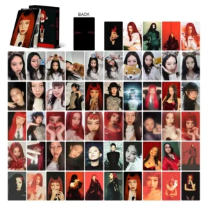 55pcs/box Kpop BLACKPINK JENNIE Ruby Solo Studio Album V2 Lomocards Photocards