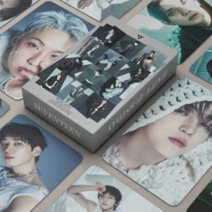 55pcs/box Kpop SEVENTEEN Happy Burstday Jeonghan Mingyu Wonwoo DK Hoshi The8 Joshua Woozi Junhui Seungkwan Vernon Dino S.Coups Lomocards Photocards