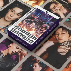 55pcs/box Kpop SEVENTEEN Happy Burstday V2 Jeonghan Mingyu Wonwoo DK Hoshi The8 Joshua Woozi Junhui Seungkwan Vernon Dino S.Coups Lomocards Photocards