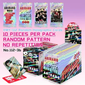 10PCS/PACK Random BTS ARIRANG Holographic Photocards Rare Laser No Repetition RM Jin SUGA J-Hope Jimin V Jung Kook Cards