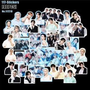 40Pcs/Set K-POP Stray Kids STAY in Our Little House Felix Changbin Seungmin Bangchan I.N LeeKnow Han HyunJin Decorative Luggage Waterproof Stickers