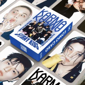 55pcs/box Kpop Stray Kids Karma Album V2 Felix Changbin Seungmin Bangchan I.N LeeKnow Han HyunJin Lomocards Photocards