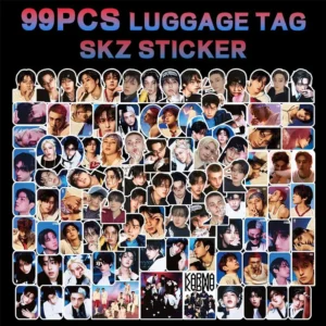 99Pcs/Set K-POP Stray Kids KARMA THE 4TH ALBUM Felix Changbin Seungmin Bangchan I.N LeeKnow Han HyunJin Decorative Luggage Waterproof Stickers