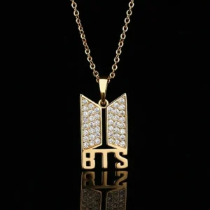 BTS Premium Necklace Golden Chain Jewelry Accessory