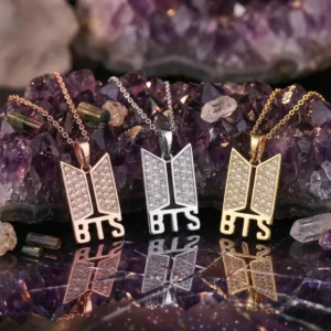 BTS Premium Necklace Golden, Silver, Rose Gold Chain Jewelry Accessory