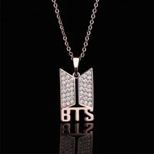 BTS Premium Necklace Rose Gold Chain Jewelry Accessory
