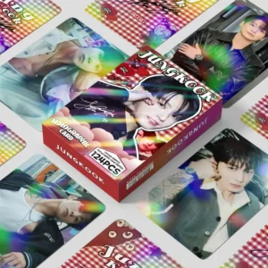 KPOP 124pcs/box BTS JUNGKOOK Laser 2026 Photocard Lomo Card Photo Card
