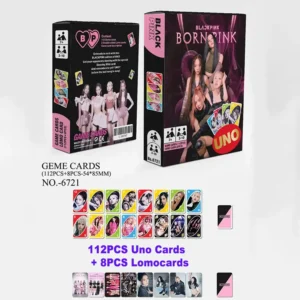 KPOP BLACKPINK 112PCS UNO CARDS Born Pink Imported JISOO JENNIE ROSÉ LISA