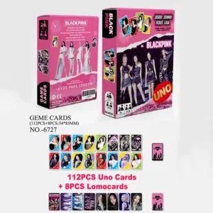 KPOP BLACKPINK 112PCS UNO CARDS Imported JISOO JENNIE ROSÉ LISA