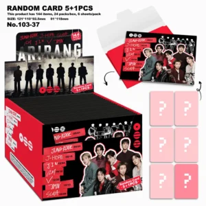 5+1PCS PACK Random BTS ARIRANG Photocards Rare Collection No Repetition RM Jin SUGA J-Hope Jimin V Jung Kook Cards
